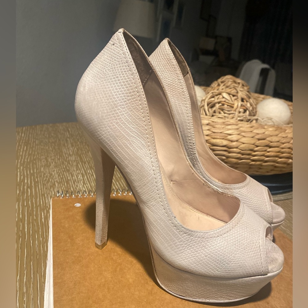Steven by Steve Madden Python Leather Pumps
